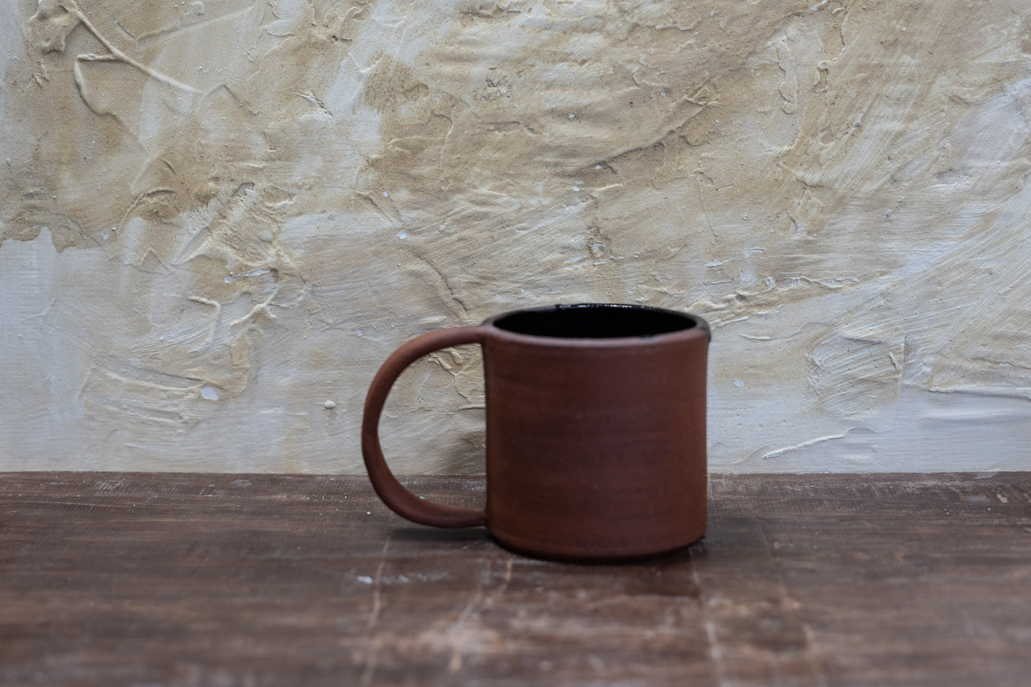 Drippy Black + Raw Mug