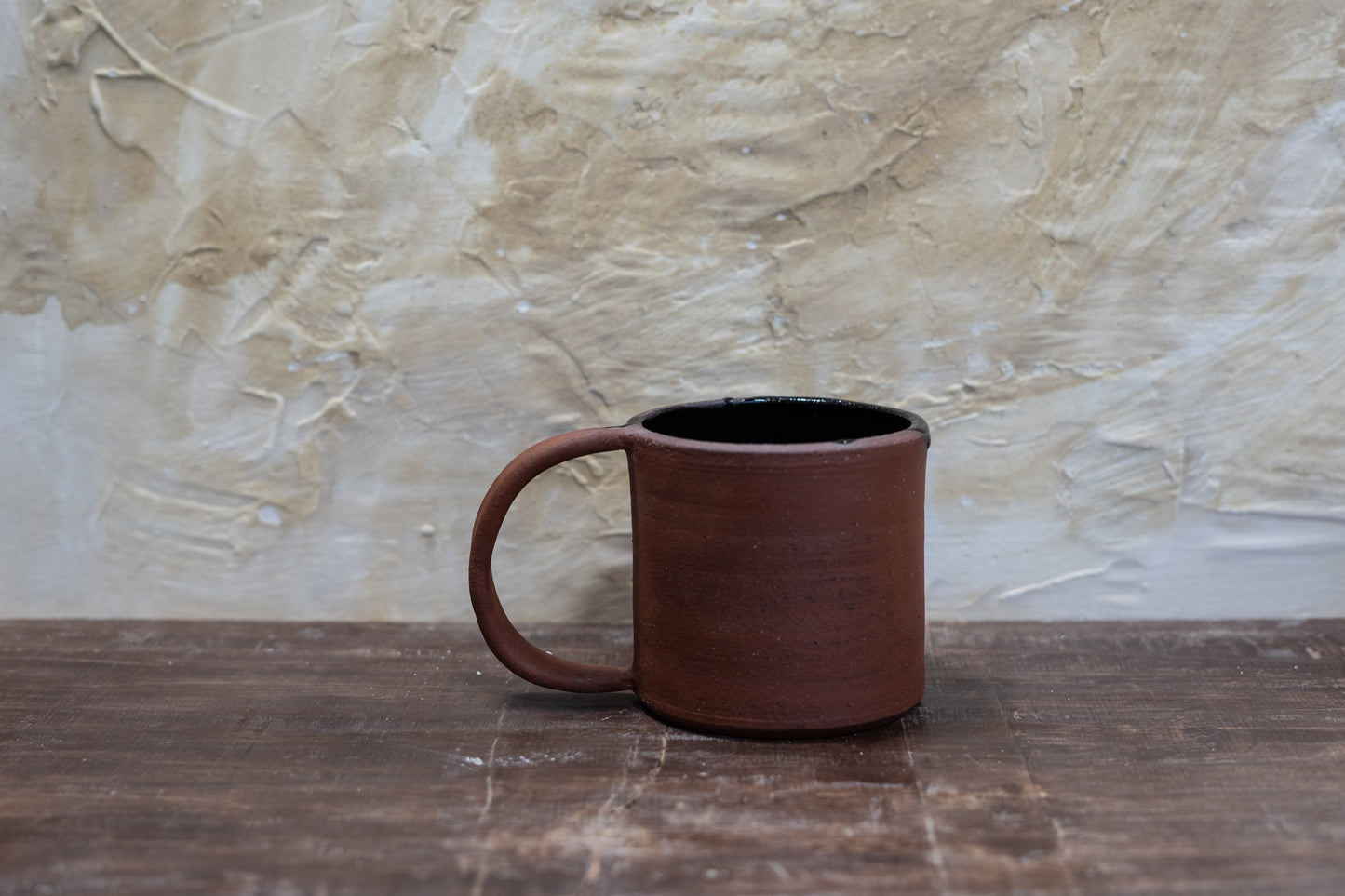 Drippy Black + Raw Mug
