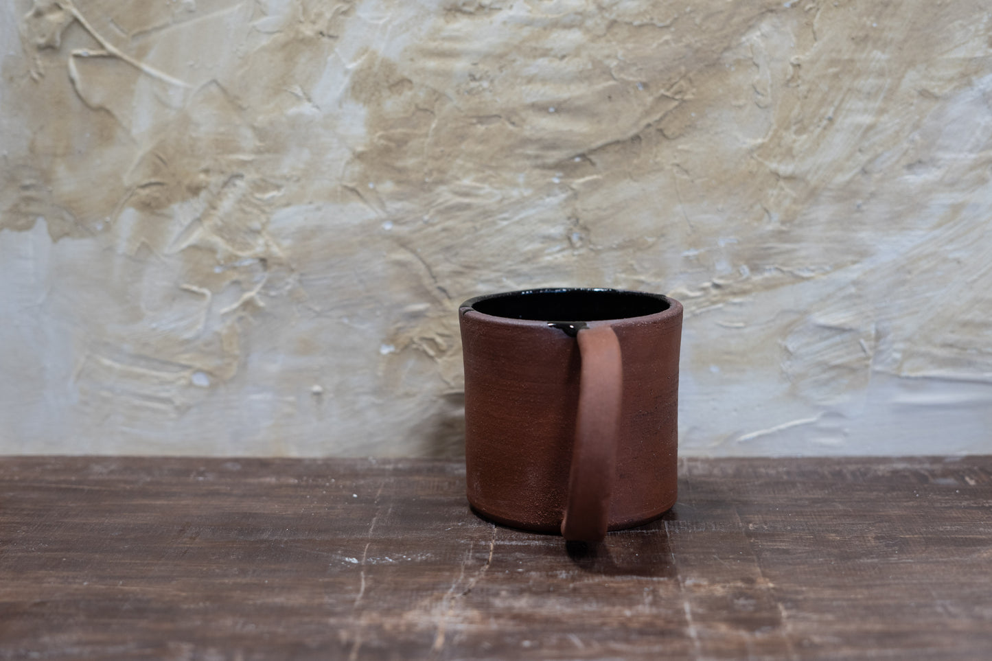 Drippy Black + Raw Mug