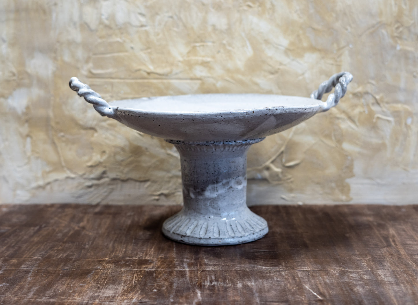 White Pedestal Bowl