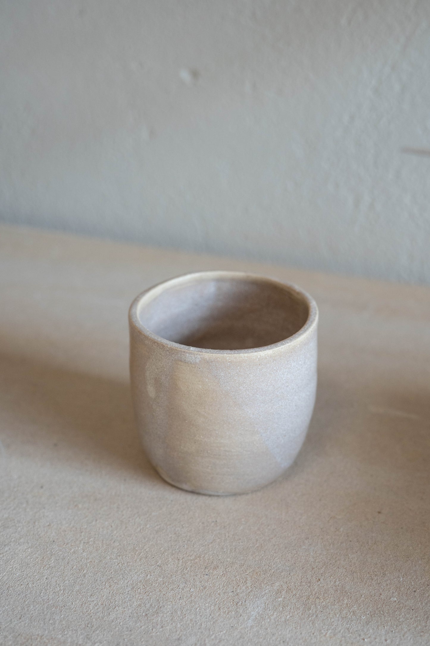 Small beige cup
