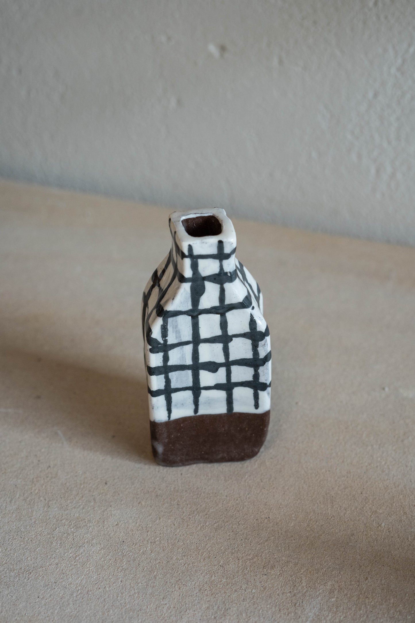 Small checkered vase