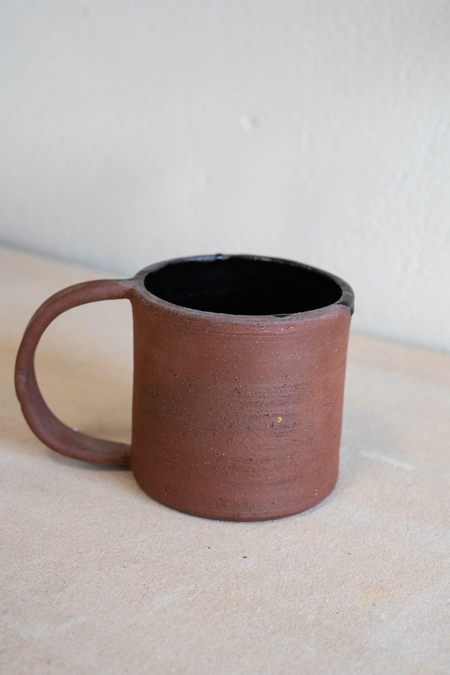 Drippy Black + Raw Mug