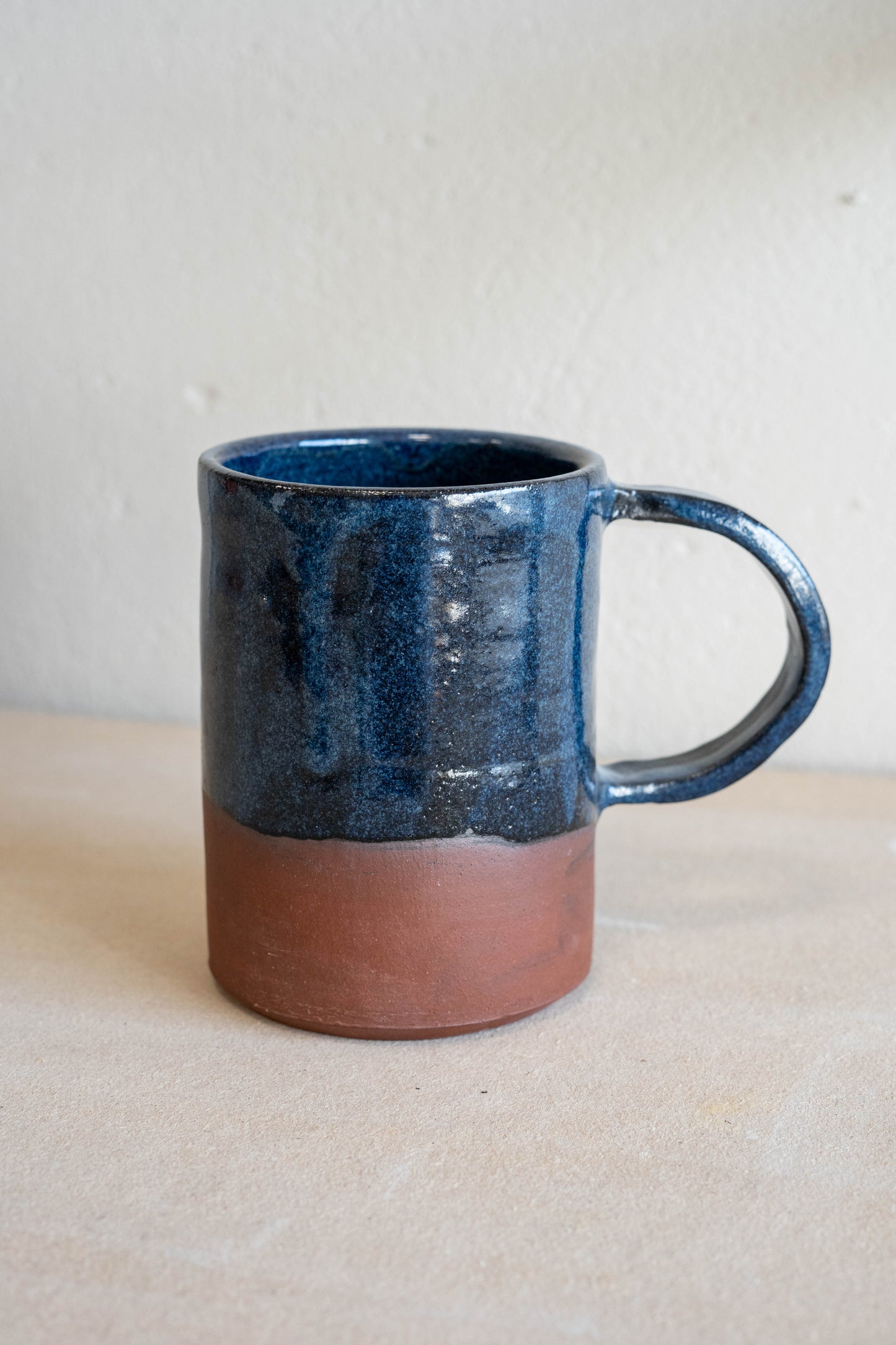 Large blue mug