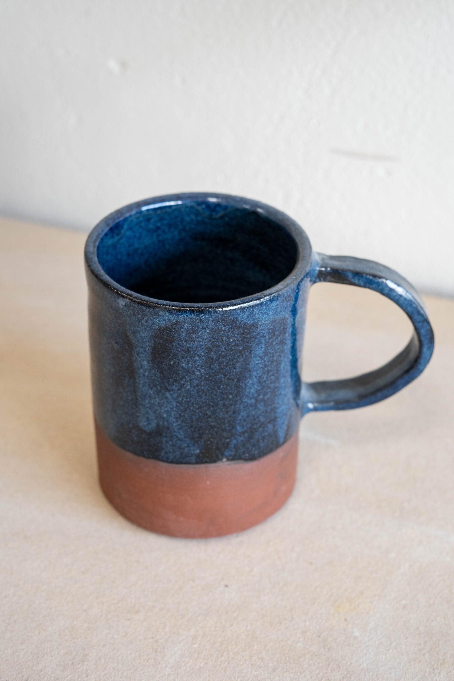 Large blue mug