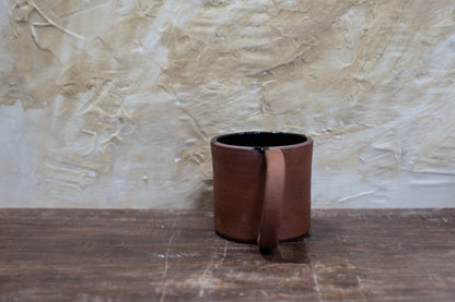 Drippy Black + Raw Mug