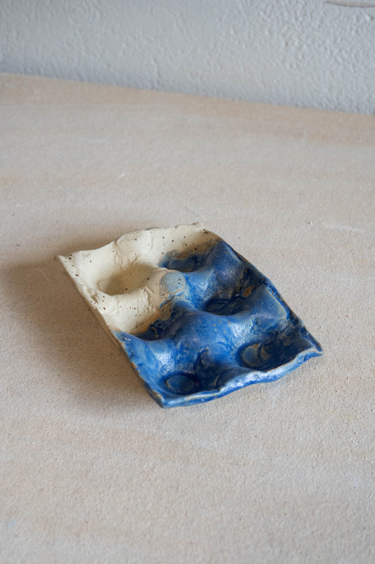 Egg tray in blue