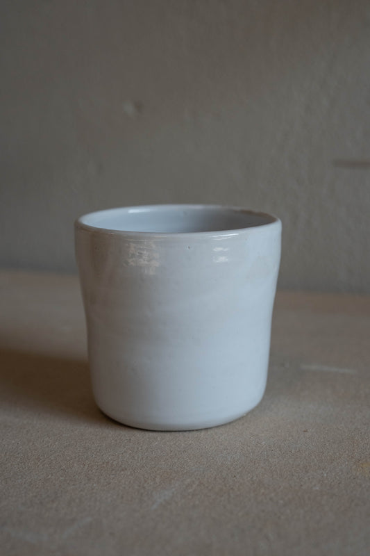 Small white cup