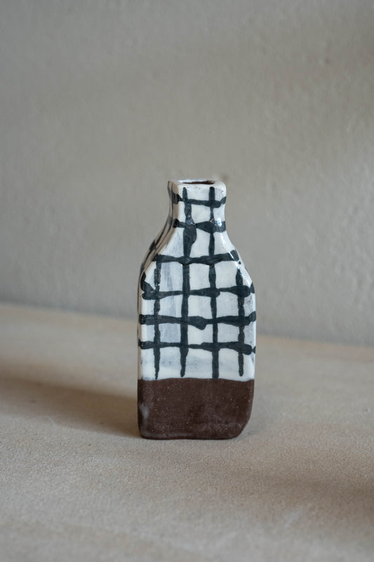 Small checkered vase