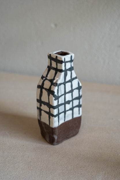 Small checkered vase