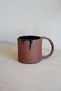 Drippy Black + Raw Mug