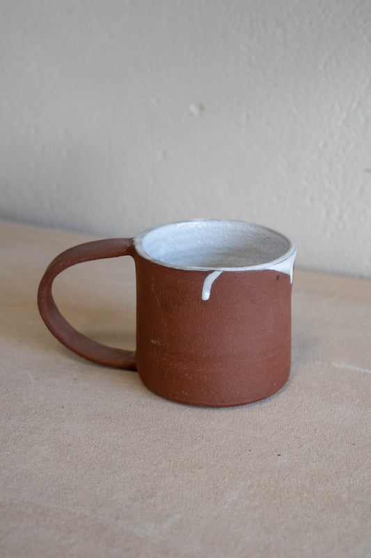 Drippy white mug
