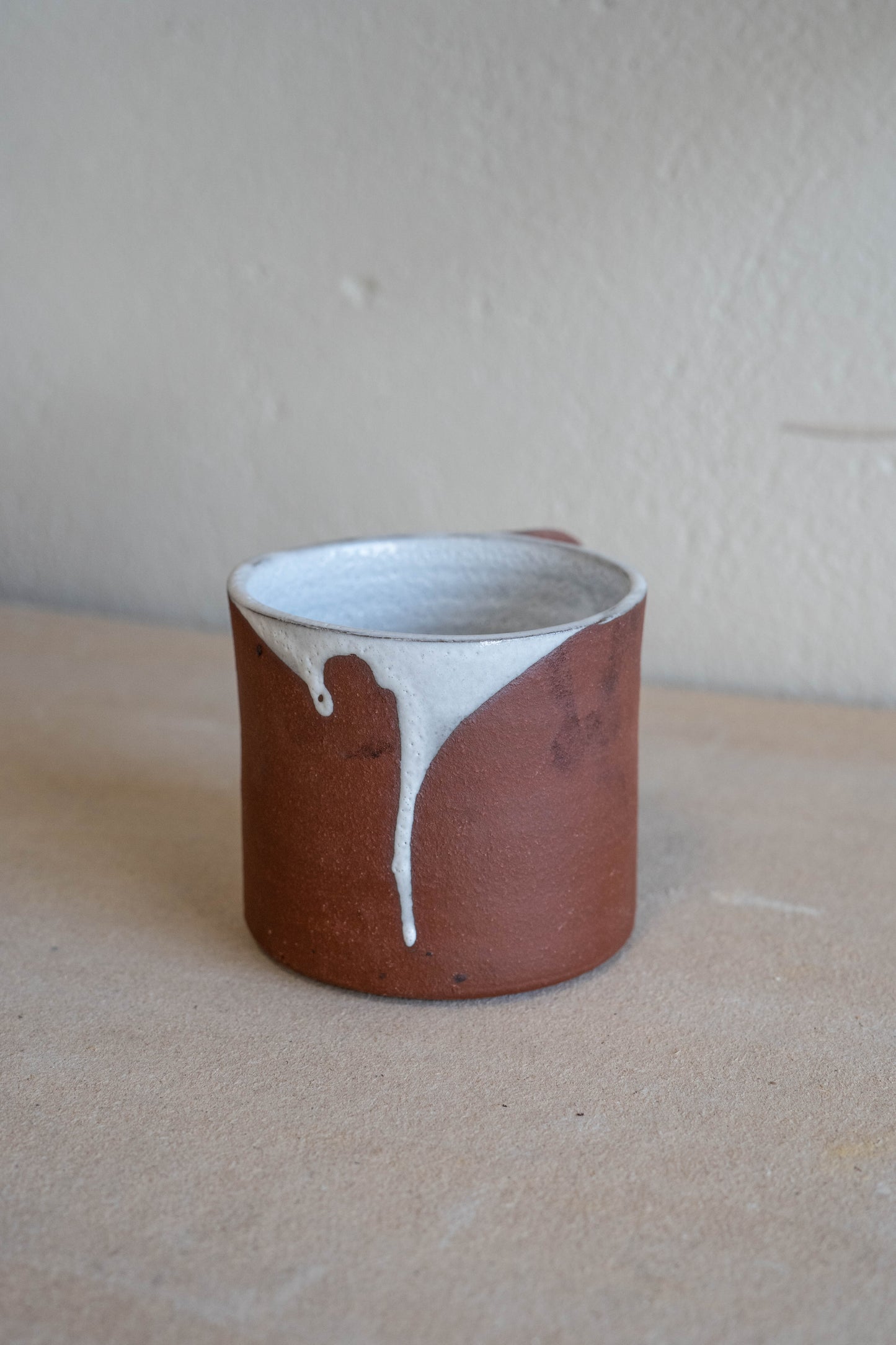 Drippy white mug