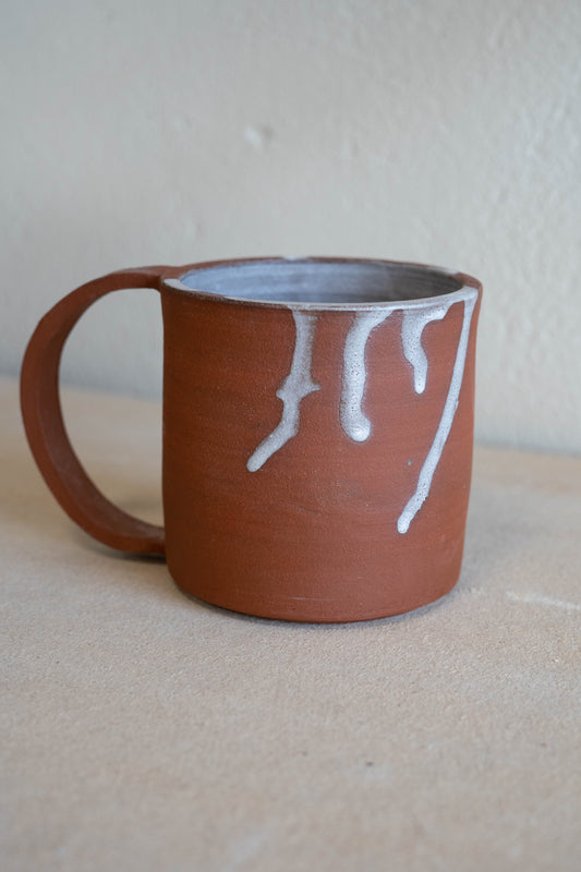 Drippy white mug