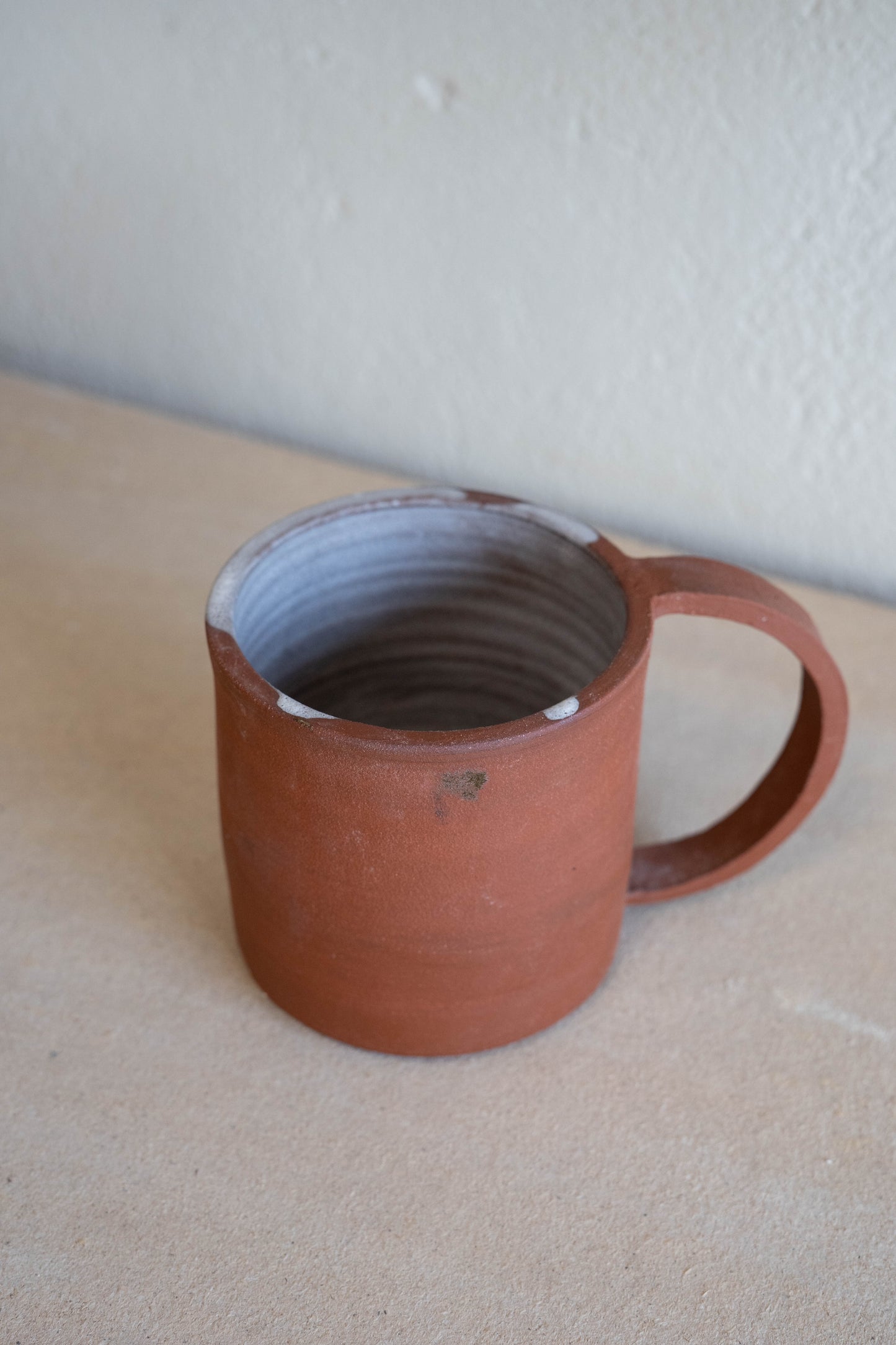 Drippy white mug